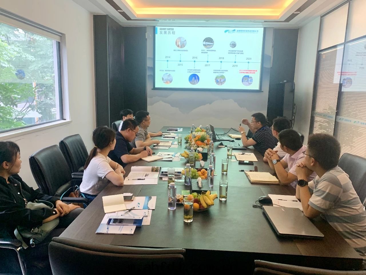 成(chéng)都环境集团(tuán)再生(shēng)能源公(gōng)司領導一(yī)行莅臨碩特(tè)环保考察交流